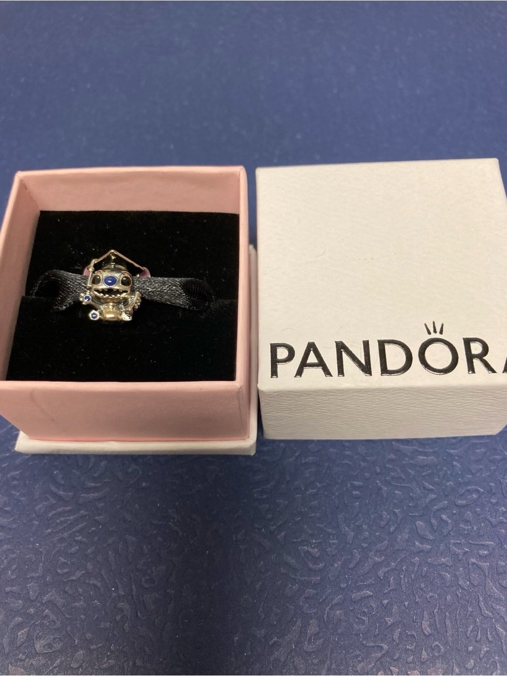 Pandora Disney Stitch graduation charm sterling silver